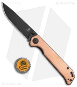 Kizer Vanguard Copper Begleiter Liner Lock Knife (3.5" Black) -Kizer Store Kizer Vanguard Copper Begleiter LL Black BHQ 113207 jr bottlecap