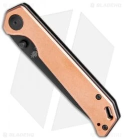 Kizer Vanguard Copper Begleiter Liner Lock Knife (3.5" Black) -Kizer Store Kizer Vanguard Copper Begleiter LL Black BHQ 113207 jr spine