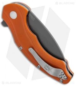 Kizer Vanguard Degnan Roach Flipper Orange G-10 (3.5" Gray N690) V4477N2 -Kizer Store Kizer Vanguard Degnan Roach Flipper Orange G 10 Gray N690 V4477N2 BHQ 76719 jr side