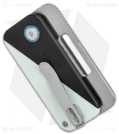 Kizer Walnut Slip Joint Knife Black/White G-10 (2" Stonewash) V2592N1 -Kizer Store Kizer Vanguard Domin LL Black White G 10 Satin BHQ 117063 jr side