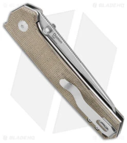 Kizer Vanguard Domin Liner Lock Knife Green Micarta (3.25" Satin) V4516SC2 -Kizer Store Kizer Vanguard Domin LL Green Micarta Satin BHQ 156383 jr side