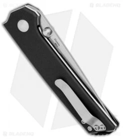 Kizer Vanguard Domin Mini Liner Lock Folding Knife Black G-10 (2.9" Stonewash) -Kizer Store Kizer Vanguard Domin Mini LL Black SW V3516N2 BHQ 93988 jr side