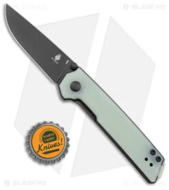 Kizer Vanguard Domin Mini Liner Lock Folding Knife Jade G-10 (2.9" Black) -Kizer Store Kizer Vanguard Domin Mini LL Jade G 10 Black BHQ 156369 jr bottlecap