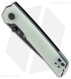 Kizer Vanguard Domin Mini Liner Lock Folding Knife Jade G-10 (2.9" Black) -Kizer Store Kizer Vanguard Domin Mini LL Jade G 10 Black BHQ 156369 jr spine