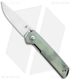 Kizer Vanguard Domin Mini Liner Lock Folding Knife Jade G-10 (2.9" SW) Washers