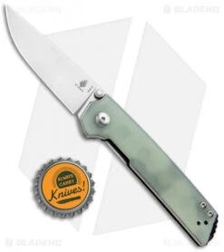 Kizer Vanguard Domin Mini Liner Lock Folding Knife Jade G-10 (2.9" SW) Washers -Kizer Store Kizer Vanguard Domin Mini LL Jade G 10 SW BHQ 93985 jr bottlecap