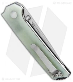 Kizer Vanguard Domin Mini Liner Lock Folding Knife Jade G-10 (2.9" SW) Washers -Kizer Store Kizer Vanguard Domin Mini LL Jade G 10 SW BHQ 93985 jr side