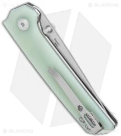 Kizer Vanguard Domin Mini Liner Lock Folding Knife Jade G-10 (2.9" SW) Bearings -Kizer Store Kizer Vanguard Domin Mini LL Jade G 10 SW V3516N5 BHQ 122454 jr side