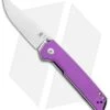 Kizer Vanguard Domin Mini Liner Lock Folding Knife Purple G-10 (2.9" Stonewash)