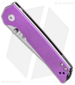 Kizer Vanguard Domin Mini Liner Lock Folding Knife Purple G-10 (2.9" Stonewash) -Kizer Store Kizer Vanguard Domin Mini LL Pink G 10 SW BHQ 93992 jr spine