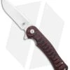 Kizer Vanguard Dukes Liner Lock Flipper Knife Black/Red G-10 (3" Satin) V3466N2