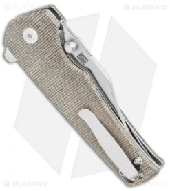 Kizer Vanguard Elstner Junges Liner Lock Knife Green Micarta (3" Satin) V3551N4 -Kizer Store Kizer Vanguard Elstner Junges LL Green Micarta Satin BHQ 121163 jr side