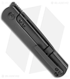 Kizer Feist Front Flipper Knife Black Titanium (2.8" Black) KI3499A5 -Kizer Store Kizer Vanguard Feist FF Black Aluminum Black BHQ 174322 jr side