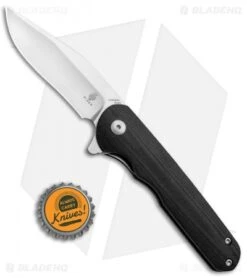 Kizer Vanguard Flashbang A1 Liner Lock Knife Black G-10 (3" Satin N690) V3454N1 -Kizer Store Kizer Vanguard Flashbang A2 LL Black G 10 Satin N690 BHQ 91650 jr bottlecap