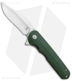 Kizer Vanguard Flashbang A2 Liner Lock Knife Green G-10 (3" Satin N690)