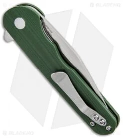 Kizer Vanguard Flashbang A2 Liner Lock Knife Green G-10 (3" Satin N690) -Kizer Store Kizer Vanguard Flashbang A2 LL Green G 10 Satin N690 BHQ 91651 jr side