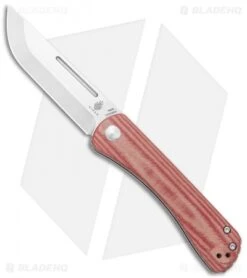 Kizer Vangard Helbig Pinch Slip Joint Knife Red Micarta (3" SW) V3009