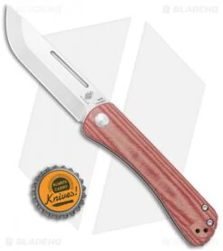 Kizer Vangard Helbig Pinch Slip Joint Knife Red Micarta (3" SW) V3009 -Kizer Store Kizer Vanguard Helbig Pinch LL Red Micarta SW V3009N5 BHQ 121165 jr bottlecap