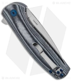 Kizer Vanguard Laconico Gemini Knife Black Micarta (3.1" Stonewash) V3471N4 -Kizer Store Kizer Vanguard Laconico Gemini Flipper Black Micarta SW BHQ 144092 jr side