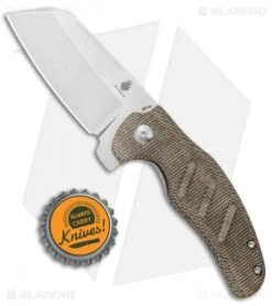 Kizer Vanguard Mini Sheepdog Knife Green Micarta (2.6" Stonewash) -Kizer Store Kizer Vanguard Mini Sheepdog C01C LL Green Micarta BHQ 117219 jr bottlecap