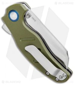 Kizer Vanguard Mini Sheepdog C01C Liner Lock Knife OD Green G-10 (2.6" Satin) -Kizer Store Kizer Vanguard Mini Sheepdog C01C LL OD Green G 10 Satin V3488A2 BHQ 80400 jr side
