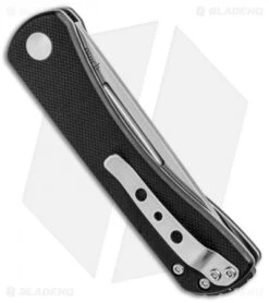 Kizer Vanguard Rolf Helbig Pinch Folder Black G-10 (3" Satin) V3009N1 -Kizer Store Kizer Vanguard Rolf Helbig Pinch Folder Black G 10 Satin V3009N1 BHQ 100720 jr side