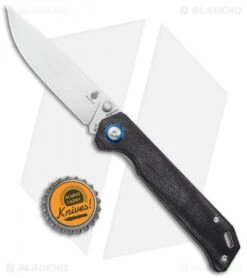 Kizer Azo Vanguard Series Begleiter Knife Black Micarta (3.5" Stonewash BD1N) -Kizer Store Kizer Vanguard Series Begleiter Black Micarta SW BHQ 117222 jr bottlecap