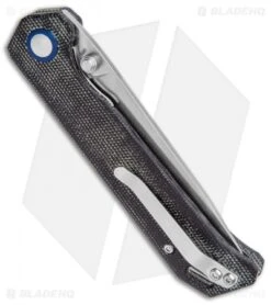 Kizer Azo Vanguard Series Begleiter Knife Black Micarta (3.5" Stonewash BD1N) -Kizer Store Kizer Vanguard Series Begleiter Black Micarta SW BHQ 117222 jr side