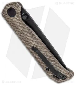 Kizer Azo Vanguard Series Begleiter Knife Green Micarta (3.5" Black BD1N) -Kizer Store Kizer Vanguard Series Begleiter Green Micarta Black BHQ 117237 jr side