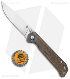 Kizer Azo Vanguard Series Begleiter Knife Green Micarta (3.5" Stonewash BD1N) -Kizer Store Kizer Vanguard Series Begleiter Green Micarta SW BHQ 117235 jr bottlecap