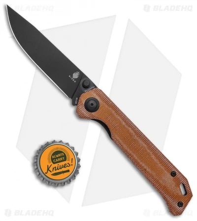 Kizer Azo Vanguard Series Begleiter Knife Natural Micarta (3.5" Black BD1N) 4 Kizer Azo Vanguard Series Begleiter Knife Natural Micarta (3.5" Black BD1N) - Image 4