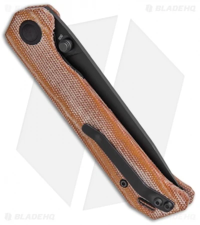 Kizer Azo Vanguard Series Begleiter Knife Natural Micarta (3.5" Black BD1N) 3 Kizer Azo Vanguard Series Begleiter Knife Natural Micarta (3.5" Black BD1N) - Image 3