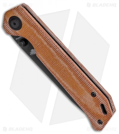 Kizer Azo Vanguard Series Begleiter Knife Natural Micarta (3.5" Black BD1N) 2 Kizer Azo Vanguard Series Begleiter Knife Natural Micarta (3.5" Black BD1N) - Image 2