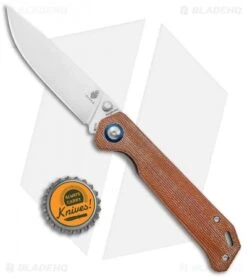Kizer Azo Vanguard Series Begleiter Knife Natural Micarta (3.5" Stonewash BD1N) -Kizer Store Kizer Vanguard Series Begleiter Natural Micarta SW BHQ 117228 jr bottlecap