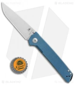 Kizer Vanguard Series Domin Liner Lock Knife Blue G-10 (3.5" Stonewash) V4516A3 -Kizer Store Kizer Vanguard Series Domin Blue G10 SW BHQ 84644 er bottlecap