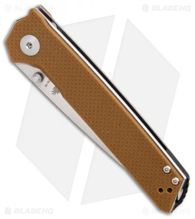 Kizer Vanguard Series Domin Liner Lock Knife Brown G-10 (3.5" Stonewash) V4516A4 3 Kizer Vanguard Series Domin Liner Lock Knife Brown G-10 (3.5" Stonewash) V4516A4 - Image 3