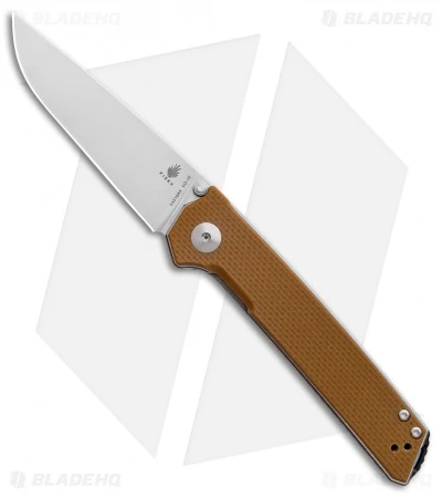 Kizer Vanguard Series Domin Liner Lock Knife Brown G-10 (3.5" Stonewash) V4516A4 1 Kizer Vanguard Series Domin Liner Lock Knife Brown G-10 (3.5" Stonewash) V4516A4