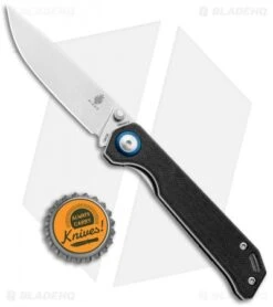 Kizer Azo Vanguard Series Mini Begleiter Knife Black G-10 (2.8" Stonewash) -Kizer Store Kizer Vanguard Series Mini Begleiter Black SW V3458C1 BHQ 95480 jr bottlecap
