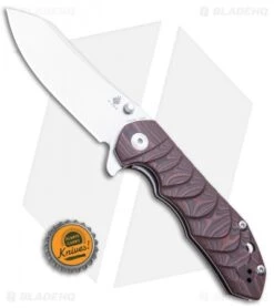 Kizer Vanguard Series Sovereign Flipper Knife Black/Red G10 (3.6" Stonewash) -Kizer Store Kizer Vanguard Series Sovereign Flipper Knife Black Red G10 Stonewash BHQ 107470 kp cap