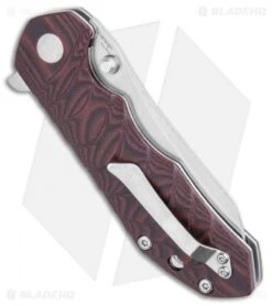 Kizer Vanguard Series Sovereign Flipper Knife Black/Red G10 (3.6" Stonewash) -Kizer Store Kizer Vanguard Series Sovereign Flipper Knife Black Red G10 Stonewash BHQ 107470 kp jr side