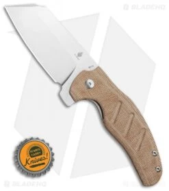 Kizer Vanguard Sheepdog Liner Lock Knife Natural Micarta (3.2" Stonewash) -Kizer Store Kizer Vanguard Sheepdog C01C Liner Lock Natural Micarta 3.2 SW V4488E2 BHQ 115937 LS Bottlecap