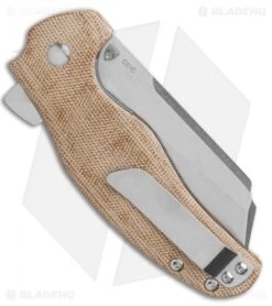Kizer Vanguard Sheepdog Liner Lock Knife Natural Micarta (3.2" Stonewash) -Kizer Store Kizer Vanguard Sheepdog C01C Liner Lock Natural Micarta 3.2 SW V4488E2 BHQ 115937 LS Side
