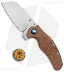 Kizer Vanguard Sheepdog XL C01C Liner Lock Knife Brown Micarta (4" Satin) -Kizer Store Kizer Vanguard Sheepdog XL C01C LL Brown Micarta Satin V5488C4 BHQ 117059 jr bottlecap