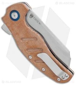 Kizer Vanguard Sheepdog XL C01C Liner Lock Knife Brown Micarta (4" Satin) -Kizer Store Kizer Vanguard Sheepdog XL C01C LL Brown Micarta Satin V5488C4 BHQ 117059 jr side