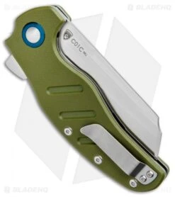 Kizer Vanguard Sheepdog XL C01C Liner Lock Knife Green G-10 (4" Satin) -Kizer Store Kizer Vanguard Sheepdog XL C01C LL Green G 10 Satin V5488C2 BHQ 98147 jr side