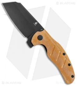 Kizer Vanguard Sheepdog XL C01C Liner Lock Knife Natural Micarta (4" Black)