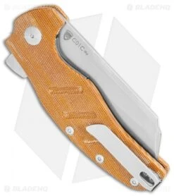 Kizer Vanguard Sheepdog XL C01C Liner Lock Knife Natural Micarta (4" SW) -Kizer Store Kizer Vanguard Sheepdog XL C01C LL Natural Micarta SW BHQ 118480 jr side