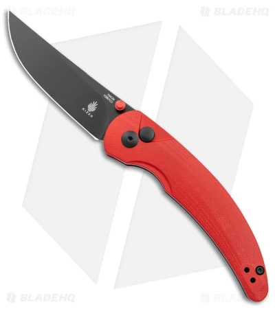 Kizer Swaggs Chili Pepper Button Lock Knife Red G-10 (3" Black) V3601C1 1 Kizer Swaggs Chili Pepper Button Lock Knife Red G-10 (3" Black) V3601C1
