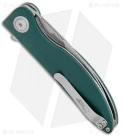 Kizer Swaggs Swayback Liner Lock Knife Green G-10 (3" Stonewash) V3566N5 6 Kizer Swaggs Swayback Liner Lock Knife Green G-10 (3" Stonewash) V3566N5 -Kizer Store Kizer Vanguard Swaggs Swayback Green G 10 SW V3566N5 BHQ 126631 jr side