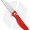 Kizer Vanguard Swaggs Swayback Button Lock Knife Red G-10 (3" Stonewash) V3566N3